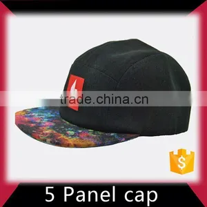 Small Moq Discount 5 Panel Hat With Leather Patch thumbnail-3
