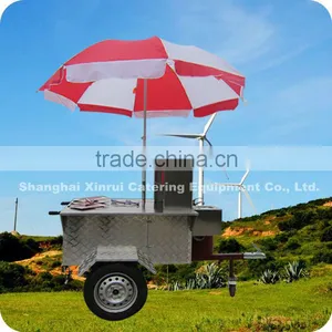 2013 Preferential Price 3 Wheels 1.1M Electric Mobile Small Hot Dog Trailer Cart XR-HD110 A thumbnail-1