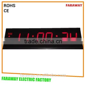 Extra Large Red Led Wall Clock With Remote,large Led Digital Clock,/led Wall Clock With Seconds thumbnail-2