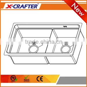 Factory Direct Sales Double Bowl Undermount Kitchen Functional Sink thumbnail-3