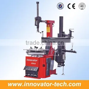 Automatic Tyre Change Machine for Wheel Change With Tilting Back Post With One Help Arm CE Approve Model IT615 thumbnail-1