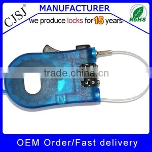 High Security Colorful 3 Numbers Flexible Cable Lock thumbnail-1
