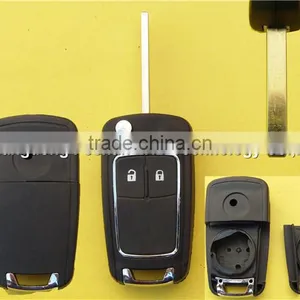 2 Buttons Flip Remote Key for Chevrolet Cruze HU100 Blade thumbnail-1