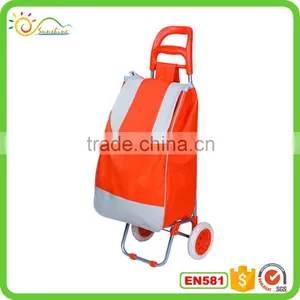 Foldable Shopping Trolley Cart Large Capacity Vegetable Shopping Trolley Bag thumbnail-1