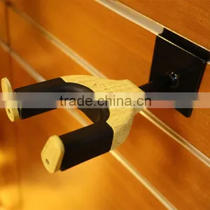 Auto Lock Guitar Hanger Driven By Gravity Made of Steel / Rubber / Wood Material thumbnail-1