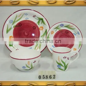 Hand Painted Kids Ceramic Breakfast Set thumbnail-1