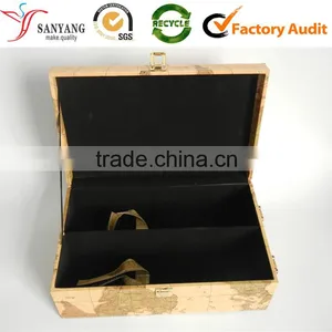 Professional Leather Gift Box for Shipping Wine Glasses Storage Wine Bottle thumbnail-1