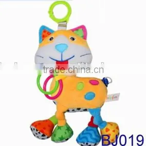 Lovely Stuffed Baby Rattle Bed Decorative Cow Toy thumbnail-4