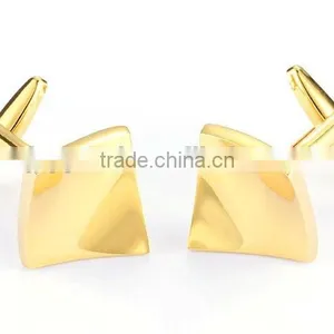 Gold Engravable Infinity Rectangle Cuff Links thumbnail-2