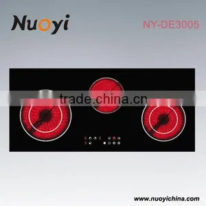 Convenient Black Ceramic Panel Large Induction Cooker With Knob Control thumbnail-1