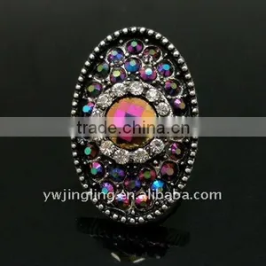 Fashion Big Crystal Rings Jewellery thumbnail-1