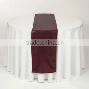 100%polyester Satin Table Runner for Wedding thumbnail-1