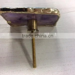 Agate Slice of Shake Handshandle, Agate Craft thumbnail-3