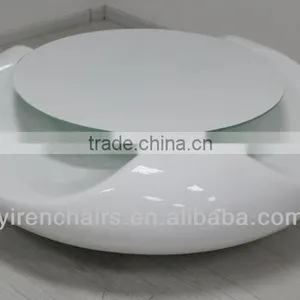 Fancy Design Living Room Furniture FRP With Top Tempered Glass Tea Table/Modern Design Furniture Tempered Glass Top Coffee Table thumbnail-1