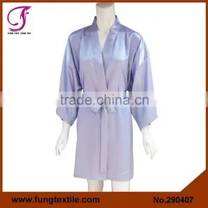 2904 Plain Short Satin Robes For Wedding Bridal Party Robes Quality Choice thumbnail-6