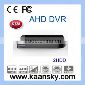 KAANSKY NEW DESIGN 720P 16CH H.264 Real Time P2P Cloud Service AHD DVR, With 2 HDD Each up to 4TB thumbnail-1