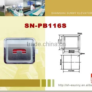 Advanced Design Morden Appearance Stainless Steel Surface Elevator Push Button Panel/elevator Push Button/SN-PB116S thumbnail-1