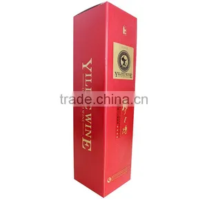 Custom Red Color Single Wine Glass Box thumbnail-1