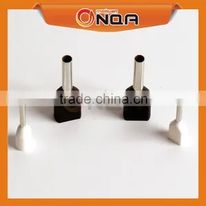 TE16-14 TE Type Crewel Crimp Pre-Insulated Terminal Twin Cord End Lugs thumbnail-1