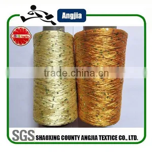 High Quality Polyester Knitting Sequin Yarn Polyester Spun Sequin Yarn for Sewing Thread thumbnail-1