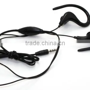 Earhook! Black in Ear Earbuds Popular Earphone Wired Good Sound thumbnail-1