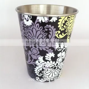 Single-wall Stainless Steel Mug/curl Rim Water Cup/stackable Save Space Coffee Tumbler thumbnail-2