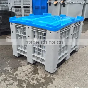 1200x1000x760mm Plastic Pallet Box Price, Mega Bin, Plastic Pallet Bin thumbnail-2