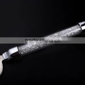 2016 New Fashion Design Stainless Steel Metal Cake Knife and Shovle Set With Crystal Decoration Handle thumbnail-4