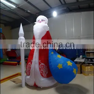 Newest Inflatable Western Christmas Decorations Santa thumbnail-2