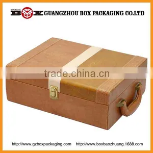 Wine Box With Handle Unique thumbnail-2