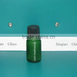 10ml Green Essential Oil Bottle W/black Dropper Cap thumbnail-1