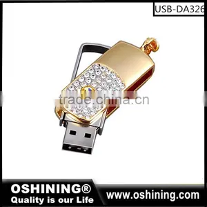 High Quality Jewelry Diamond Swivel Usb Flash Drive for Promotional Gift (USB-DA326) thumbnail-1