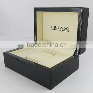 Huaxi High Glossy PU Rectangular Watch Display Cases thumbnail-4