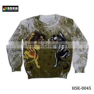 Kids High Quality Knit Sweater, Kids Knitting Patterns Cotton Sweater thumbnail-1