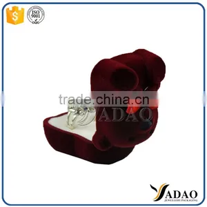 Best Popular in the Wolrd Cute Panda Shape Flocking Ring Jewelry Boxes thumbnail-4