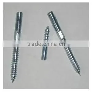 Hanger Bolts ,wood Thread Hanger Bolt,double Head Bolt Zinc Plated Cr3 thumbnail-2