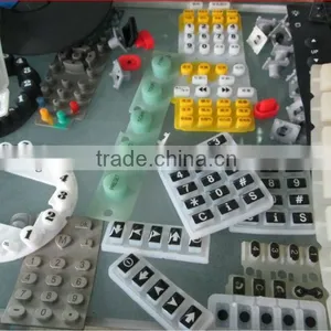 Keypads for Medical Equipment Conductive Carbon Pills Spray Laser Back-lighted Good Customized Silicone Keypads thumbnail-1