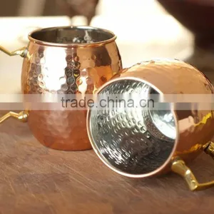 Hammered Moscow Mule Copper Mugs thumbnail-2