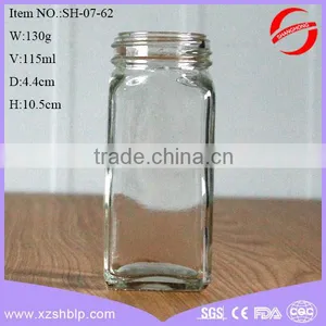 115ml Glass Storage Bottles , Glass Jars For Spice thumbnail-1
