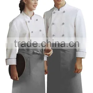 Designer Japanese Executive Fashion Chef Unfiorms With Black Apron thumbnail-4