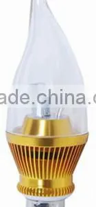 LED Candle Bulb E14 Cool White 6W 100-240V 130LM 6 SMD 5730 LED Candle Light thumbnail-1