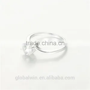 Fashion Jewelry Cheap Wholesale Cz Simple Single Stone Ring Designs thumbnail-2