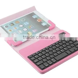 Universal PU Leather Tablet Case With Keyboard Wireless for 7-8 Inches, Android ISO System-TY4708 thumbnail-1