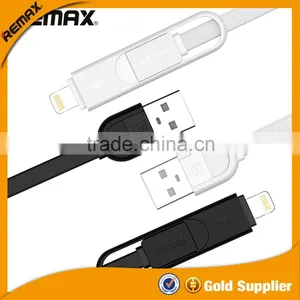 REMAX Elegant High Speed Quick Charging Data Micro 2 in 1 USB Cable thumbnail-1