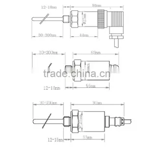TTS15 Plug-in Air Temperature Sensor PT100 Thermal Resistance Customized Factory thumbnail-2