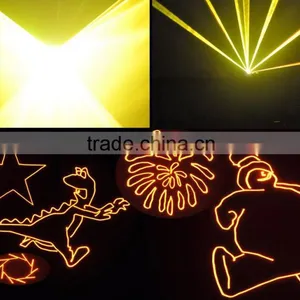 130mW Yellow Animation Laser Show Light With ILDA Interface thumbnail-1