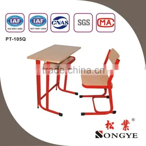 Durable and Hot Single Desk Chair , School Furniture, Classroom Table Chair for Students thumbnail-1