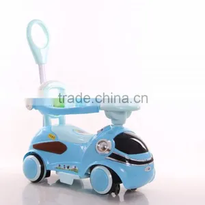 Pretty Pink Blue Color Kids Eletric Mini Car Toys With Two Silicon Swing Wheels thumbnail-4