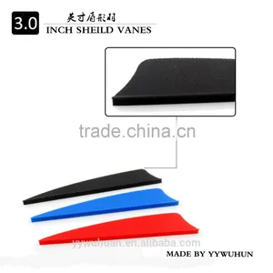 4.0inch Shield Arrow Vane, Fletching With Different Colors of Arrow Fletching thumbnail-4