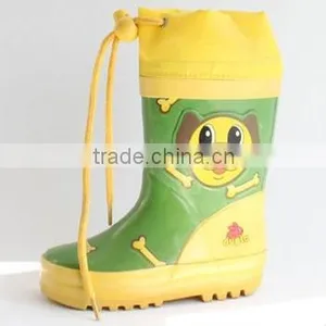 Lovely Dog Pattern Rubber Rain Boots for Kids thumbnail-1